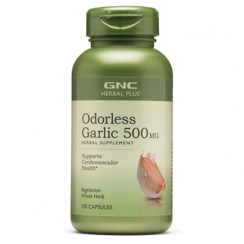 GNC Herbal Plus® Odorless Garlic 500mg (100 capsules)